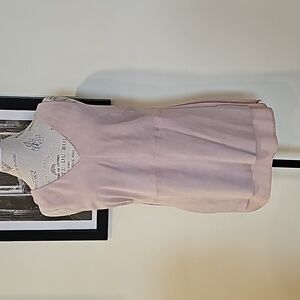 by etcetera sz 10 pink suede top